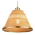 **Hanglamp van Bamboe met Gouden Accenten**